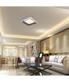 60W LED design loftslampe - CCT 3-i-1, dæmpbar med fjernbetjening, hvid/sort kant