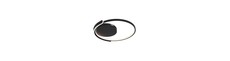 V-Tac 70W LED loftslampe dæmpbar - CCT 3-i-1, sort, inkl. fjernbetjening, Ø50cm