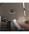 V-Tac 70W LED loftslampe dæmpbar - CCT 3-i-1, sort, inkl. fjernbetjening, Ø50cm