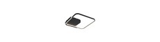 V-Tac 70W LED dekorativ loftlampe - CCT 3-i-1, dæmpbar, sort, inkl. fjernbetjening
