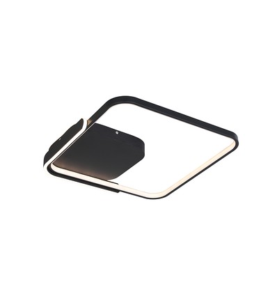 V-Tac 70W LED dekorativ loftlampe - CCT 3-i-1, dæmpbar, sort, inkl. fjernbetjening