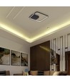 V-Tac 70W LED dekorativ loftlampe - CCT 3-i-1, dæmpbar, sort, inkl. fjernbetjening