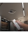 V-Tac 70W LED dekorativ loftlampe - CCT 3-i-1, dæmpbar, sort, inkl. fjernbetjening
