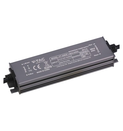 36W / 24V DC strømforsyning til LED strips - 1.5A, IP67 vandtæt