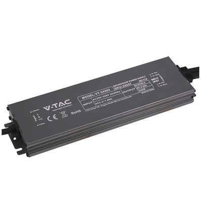 200W / 24V DC strømforsyning til LED strips - 8.25A, IP67 vandtæt