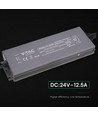 300W / 24V DC strømforsyning til LED strips - 12.5A, IP67 vandtæt