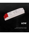 60W / 24V DC strømforsyning til LED strips - 2.5A, IP44, plast hus