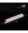 200W / 24V DC strømforsyning til LED strips - 8.3A, IP44 vådrum