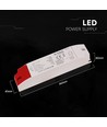 36W / 12V DC strømforsyning til LED strips - 3A, IP44 vådrum