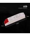 60W / 12V DC strømforsyning til LED strips - 5A, IP44 vådrum