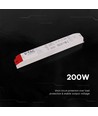 200W / 12V DC strømforsyning til LED strips - 16.5A, IP44 vådrum