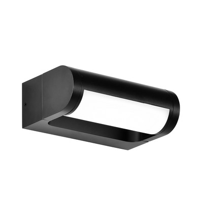 V-Tac 10W LED væglampe - Sort, IP65, Cree chip, 3000K, 6 års garanti