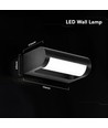 V-Tac 10W LED væglampe - Sort, IP65, Cree chip, 3000K, 6 års garanti