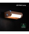 V-Tac 10W LED justerbar væglampe - IP65, Cortenfarvet, Cree chip, 3000K, 6 års garanti