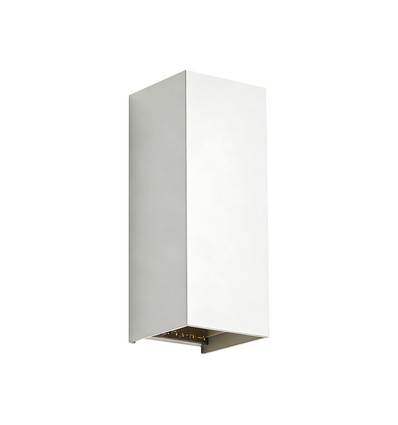 10W LED væglampe - 3-i-1 CCT, IP65, hvid, op/ned lys