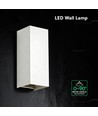 10W LED væglampe - 3-i-1 CCT, IP65, hvid, op/ned lys