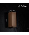 10W LED væglampe - 3-i-1 CCT, Corten stål, IP65, op/ned lys