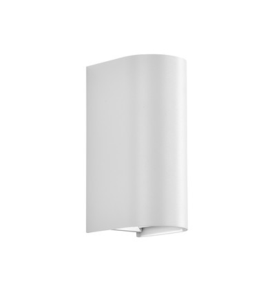 10W LED væglampe - 3-i-1 CCT, hvidt hus, IP65, op/ned lys