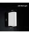 10W LED væglampe - 3-i-1 CCT, hvidt hus, IP65, op/ned lys