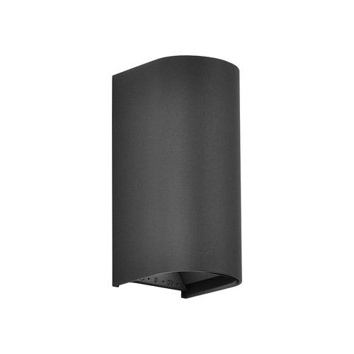 10W LED væglampe - 3-i-1 CCT, IP65, sort, op/ned lys