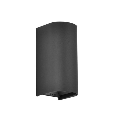 10W LED væglampe - 3-i-1 CCT, IP65, sort, op/ned lys