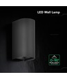 10W LED væglampe - 3-i-1 CCT, IP65, sort, op/ned lys
