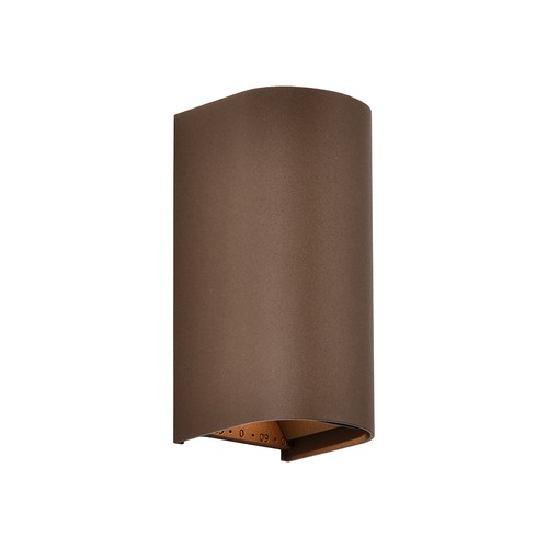 10W LED væglampe 3-i-1 - Corten hus, IP65, op/ned lys, inkl. lyskilde