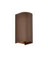 10W LED væglampe 3-i-1 - Corten hus, IP65, op/ned lys, inkl. lyskilde