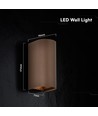 10W LED væglampe 3-i-1 - Corten hus, IP65, op/ned lys, inkl. lyskilde