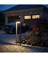 V-Tac 10W LED havelampe - Sort, 3000K, IP65, 6 års garanti