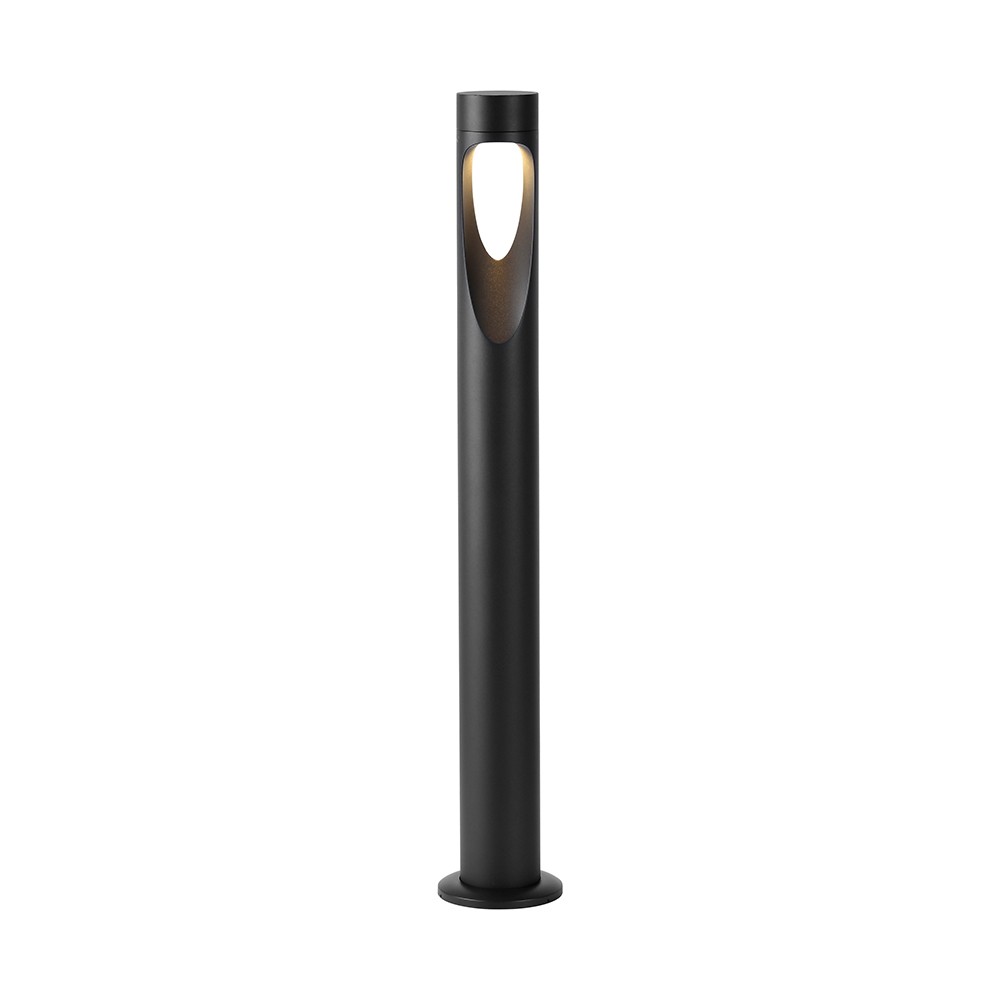 V-Tac 6W LED havelampe - Sort, IP65, 3000K, Cree chip, 6 års garanti - Kulør : Varm