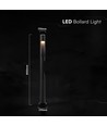 V-Tac 11W LED havelampe - Sort, IP65, 3000K, Cree chip, 6 års garanti