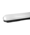 120cm 36W vandtæt komplet LED armatur - IP65, sort, 5000K, gennemfortrådet