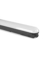 120cm 36W vandtæt komplet LED armatur - IP65, sort, 5000K, gennemfortrådet