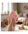MOCHI Fersken natlampe i blød silikone - genopladelig, touch dæmpbar