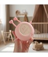 MOCHI Fersken natlampe i blød silikone - genopladelig, touch dæmpbar