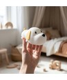 MOCHI Hundehvalp natlampe i blød silikone - genopladelig, varm/neutral hvid