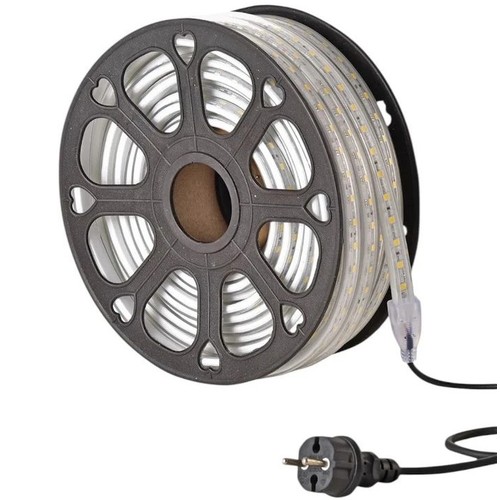 50m arbejdslys LED strip - 230V, IP65, 1500 lm/m, 12W/m, 180 LED/m