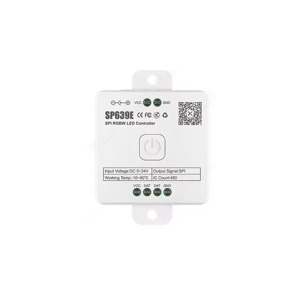 Løbelys RGBW+IC SPI strip controller - Bluetooth, 12V/24V, SP639E