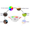 6 stk. 5W Smart Home LED downlight - Bluetooth, fjernbetjening