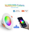 4 stk. RGB+CCT Smart Home downlight - 5W LED, Bluetooth, fjernbetjening