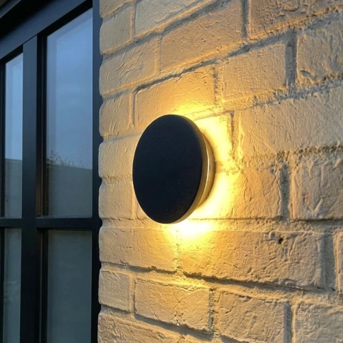 DOME væglampe 18W - CCT, IP65, sort