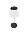 Opladelig RGBW LED bordlampe med solcelle - Hvid, Fjernbetjening