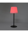 Opladelig RGBW LED bordlampe med solcelle - Hvid, Fjernbetjening