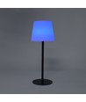 Opladelig RGBW LED bordlampe med solcelle - Hvid, Fjernbetjening