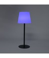 Opladelig RGBW LED bordlampe med solcelle - Hvid, Fjernbetjening
