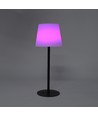 Opladelig RGBW LED bordlampe med solcelle - Hvid, Fjernbetjening