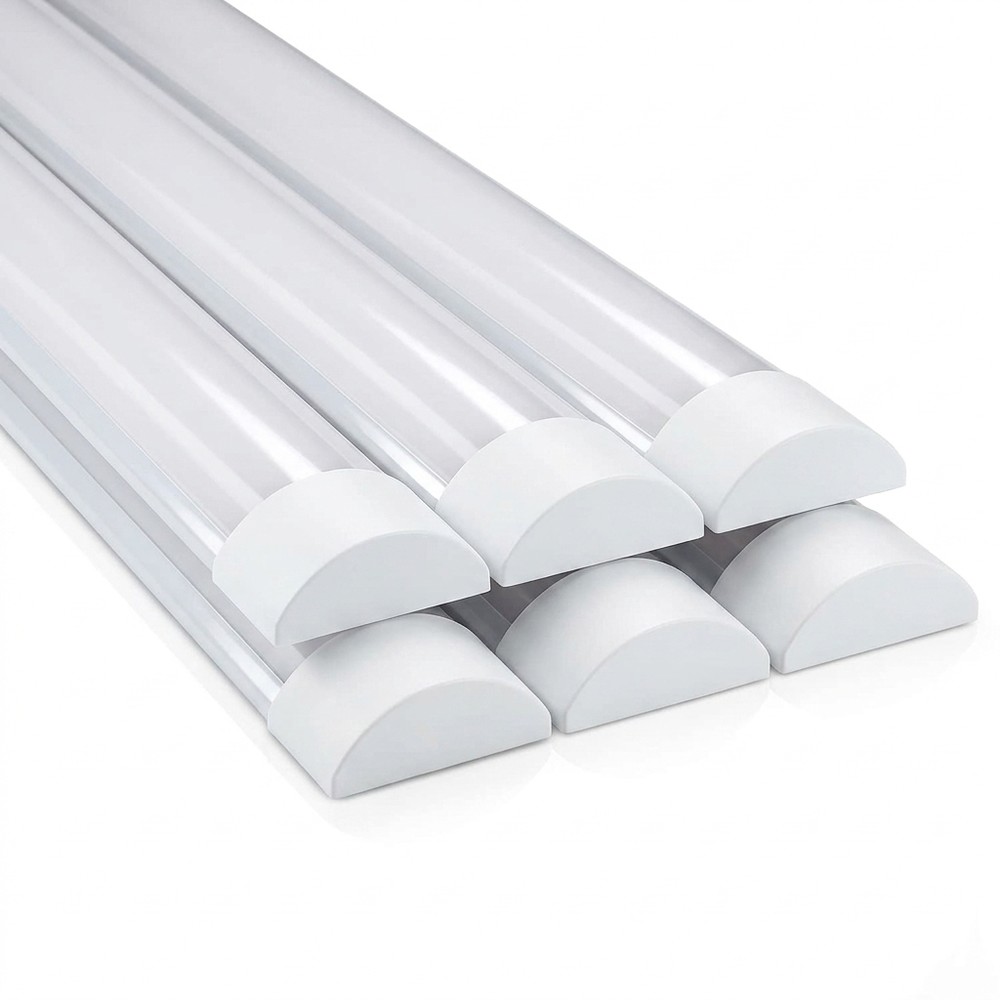 6x 120cm komplet LED armatur - 40W, 3 års producentgaranti, 230V - Dæmpbar : Ikke dæmpbar, Kulør : Varm