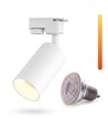 Dim to warm GU10 skinnespot - Inklusiv 6W Dimtowarm pære, Hvid, 1-faset, 1F2W