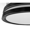 Loftslampe m. skjult ventilator - RA90, CCT, 60W, sort
